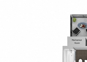 Hills of Valencia Apartments - A3 - 1 bedroom and 1 bath - 3D Hills of Valencia Apartments - A3 - 1 bedroom and 1 bath - 3D